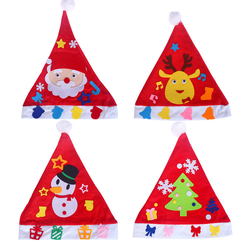 DIY Christmas Hat Christmas Children's Nursery School Christmas Necessities and Children's Christmas Hat DIY Christmas Hat Christmas Children's Nursery School Christmas Necessities and Children's Christmas Hat